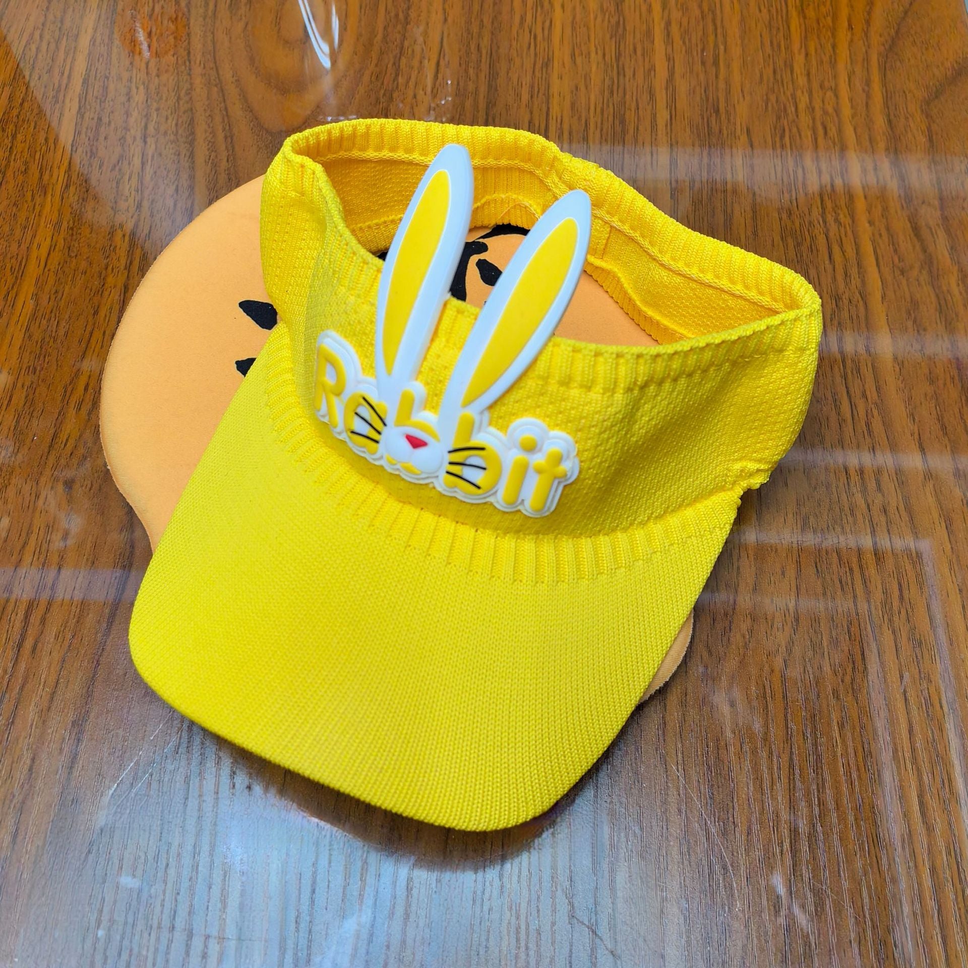 Wholesale Children's Rabbit Ears Hollow Hat Sun Protection Shade Polyester Knitted Hat