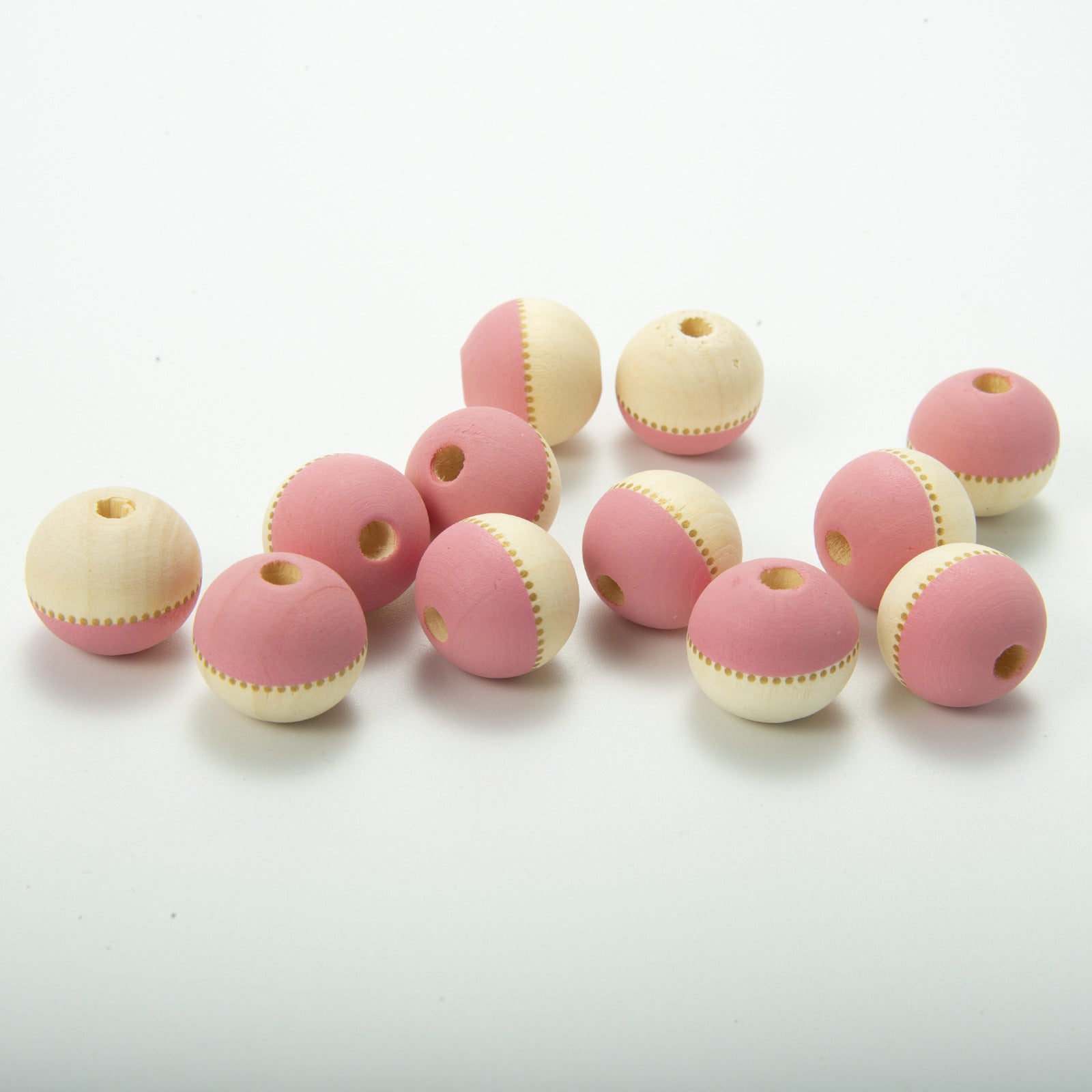 Wholesale of 10PCS/PACK Independence Day Colored Wooden Beads