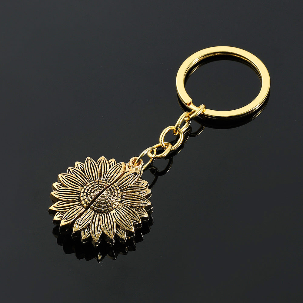 Wholesale New vintage sunflower keychain