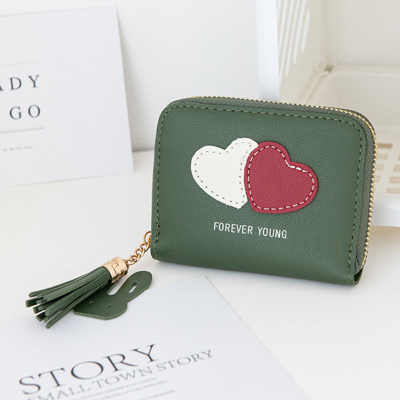 Wholesale PU Heart Shaped Coin Purse Keychain