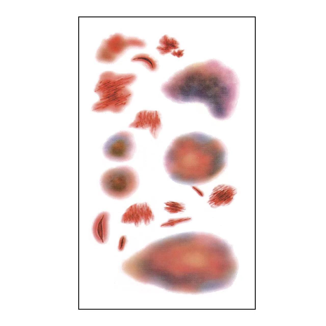 Wholesale 5pcs/pack Halloween Realistic Scar Tattoo Sticks Tooth Marks Scratches Stitch Wound Scars Horror Party Tattoo Sticks