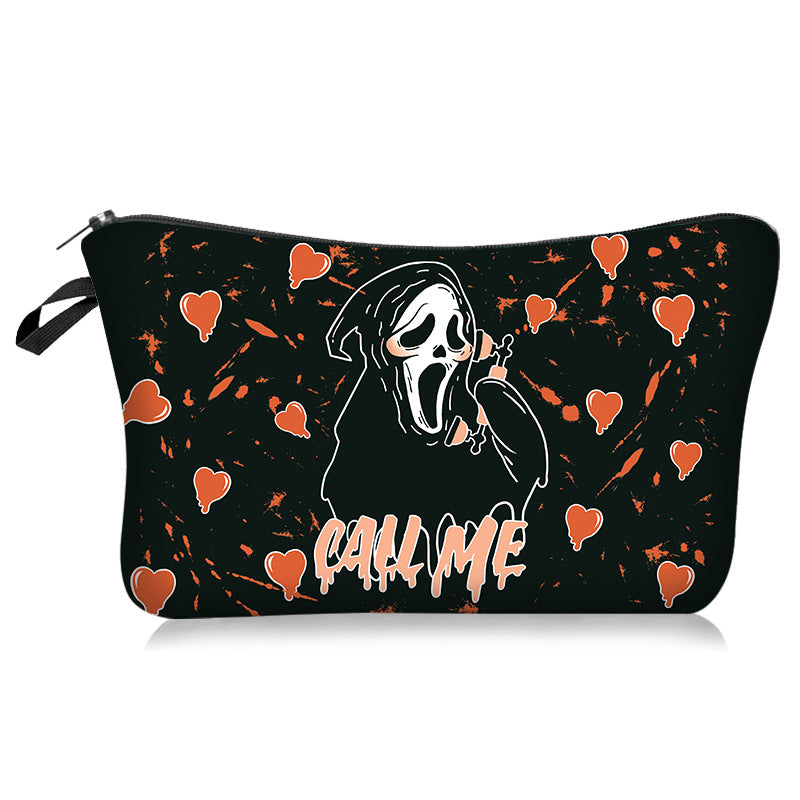Wholesale Love Skull Series Cosmetic Bag Portable Travel Toiletry Bag