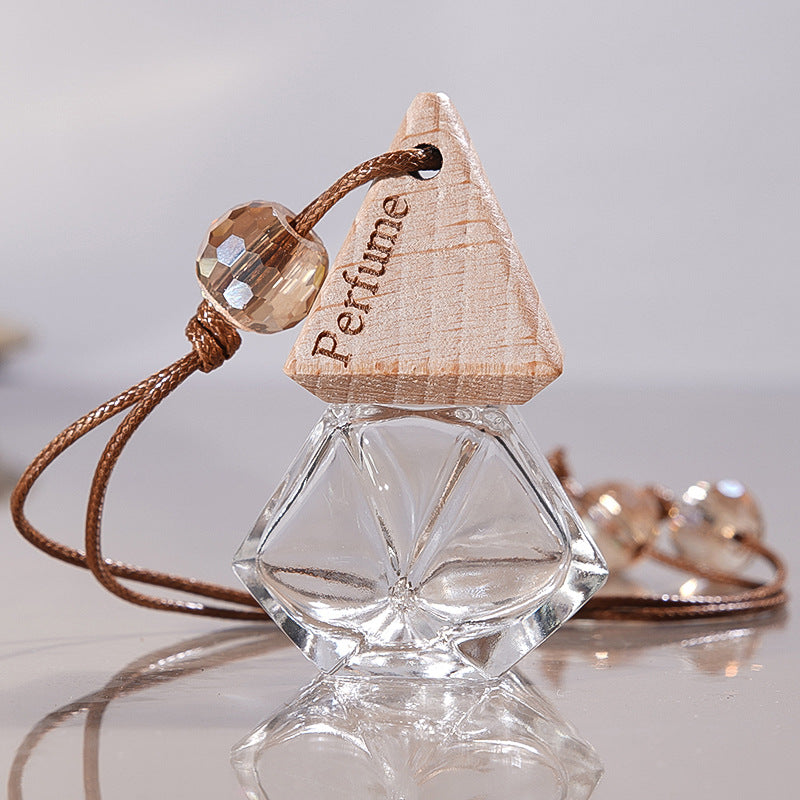 Wholesale Mini -transparent Glass Perfume Bottle Empty Bottle Car Pendant