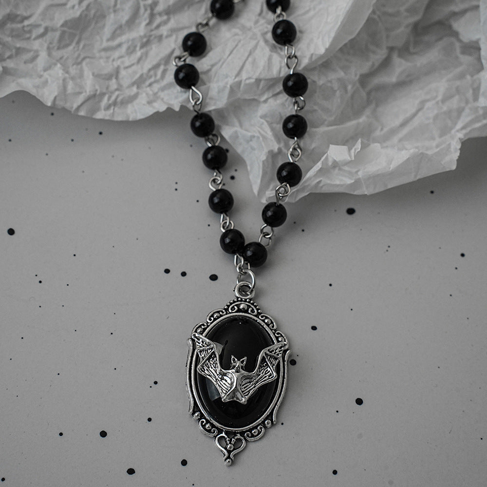 Wholesale Alloy Cross Tombstone Dark Gothic Necklace