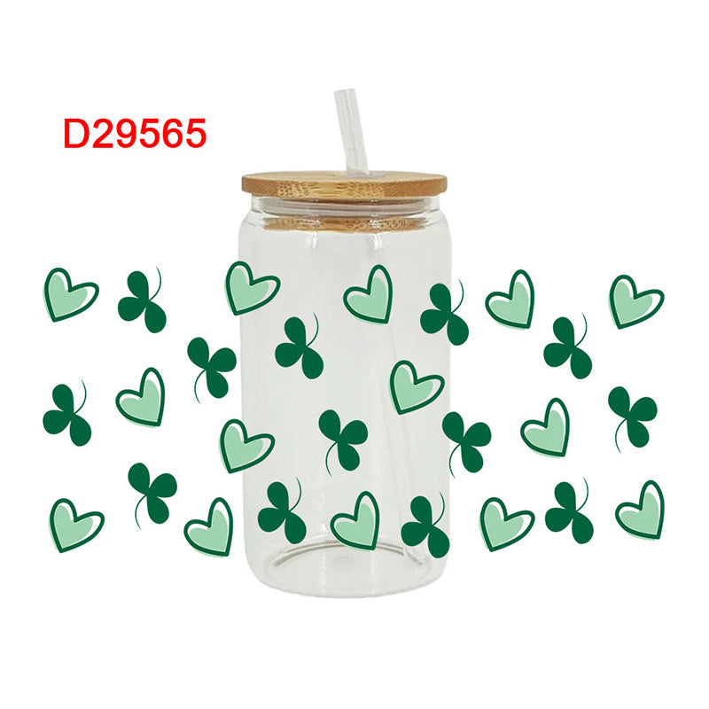 Wholesale Green forest 16oz Cup UV DTF Wraps