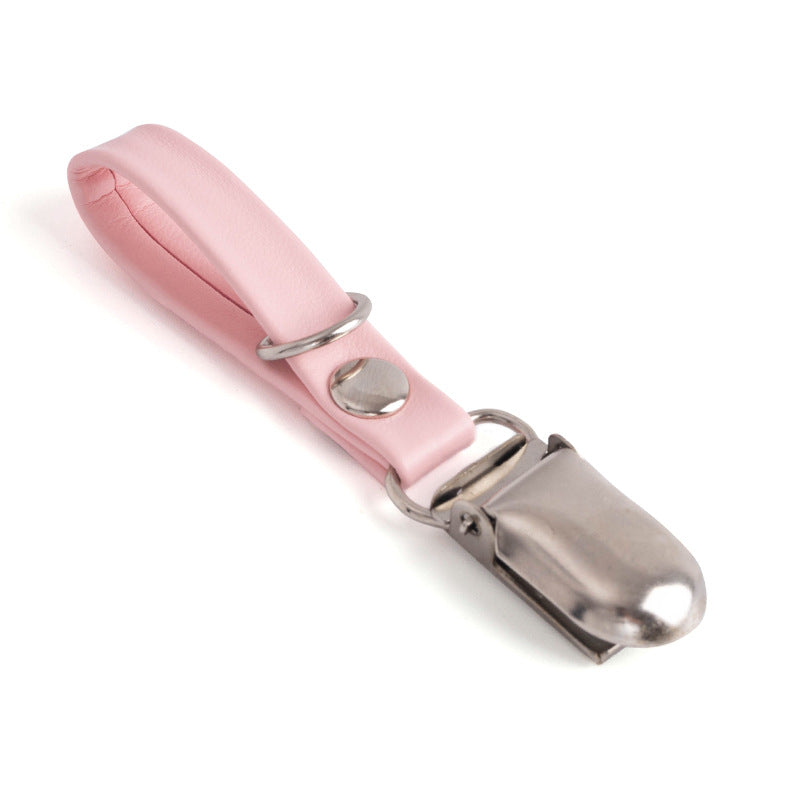 Wholesale 100pcs Creative Colorful Keychain PU Leather Duckbill Keychain