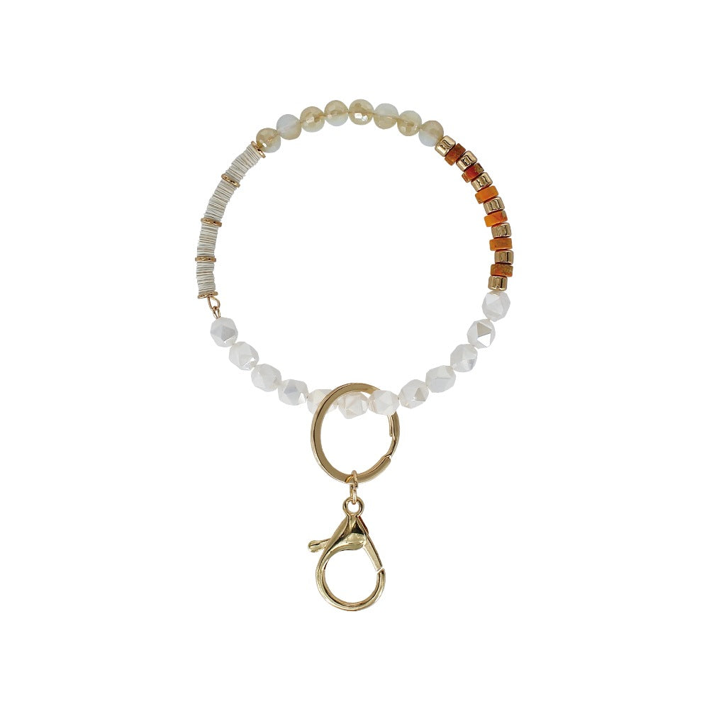 Wholesale Metal Stitching Beads Wrist Keychain