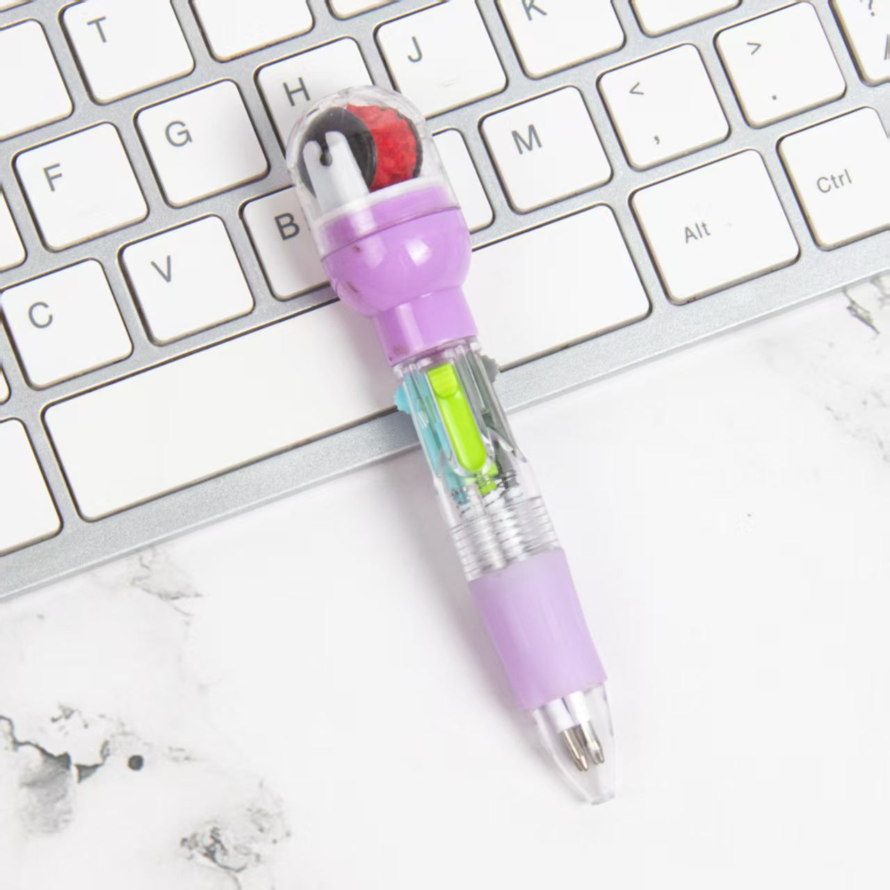 Wholesale 2pcs Creative Mini Roller Seal Short Four Color Pen