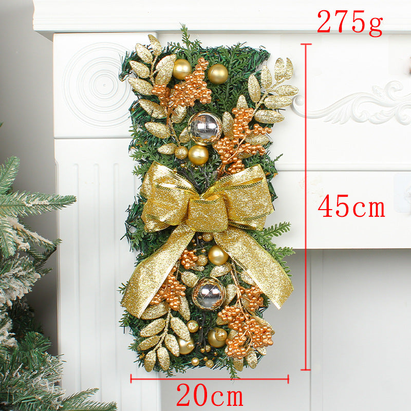 Wholesale Christmas Rattan Door Curtain Hangings Holiday Decorations