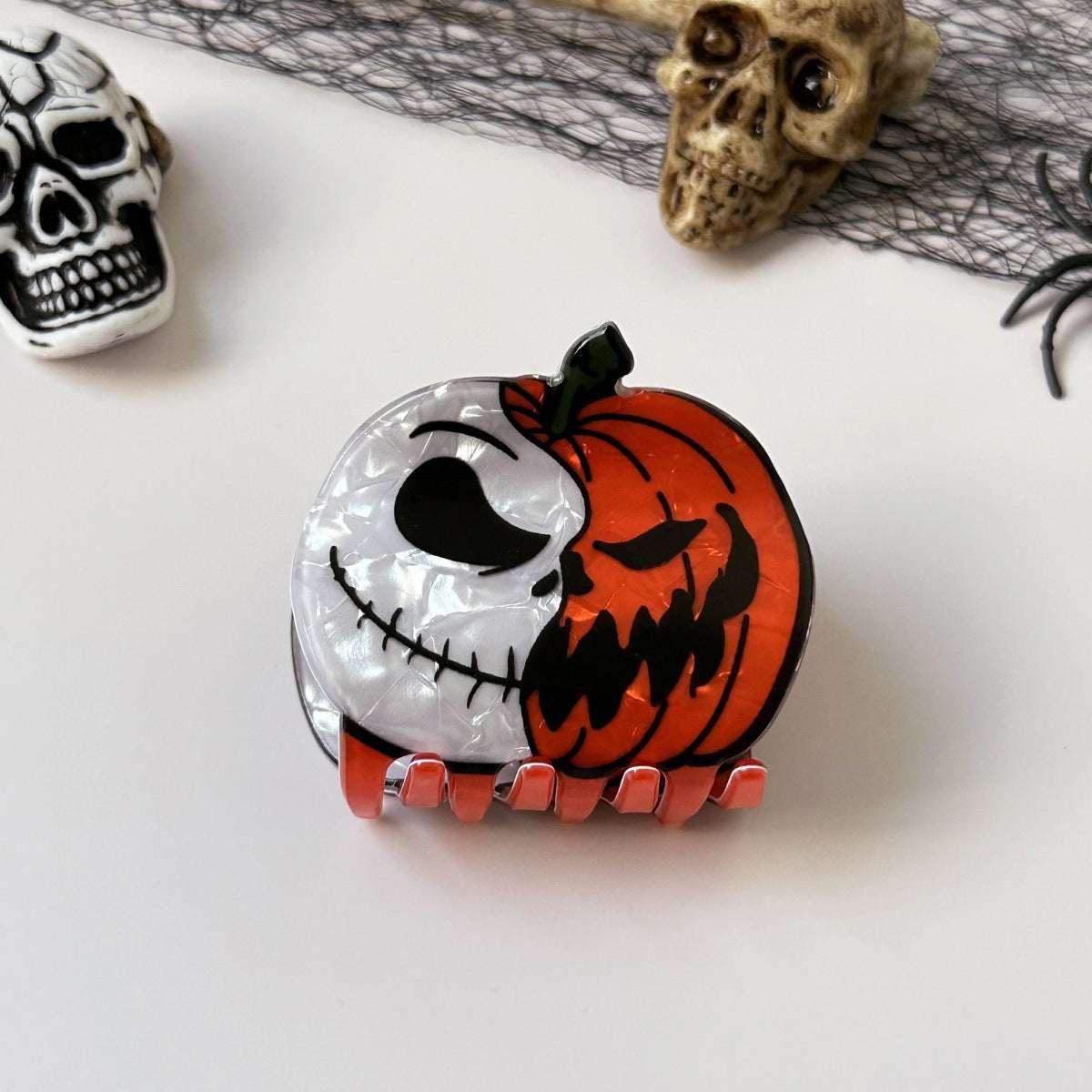 Wholesale  hairpin with funny pumpkin head and black cat