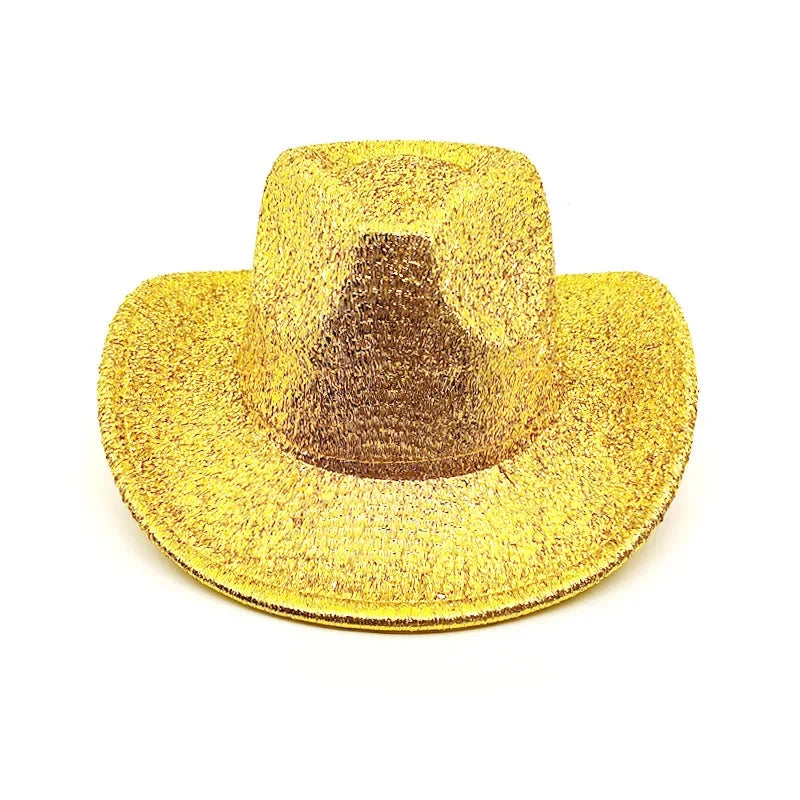 Wholesale Lace and Gold Wire Western Cowboy Hat