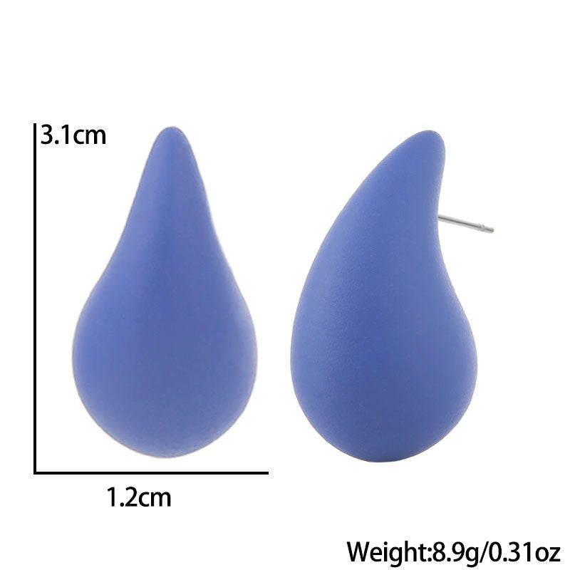Wholesale Gut Acrylic Spray Paint Solid Color Ladies Earrings
