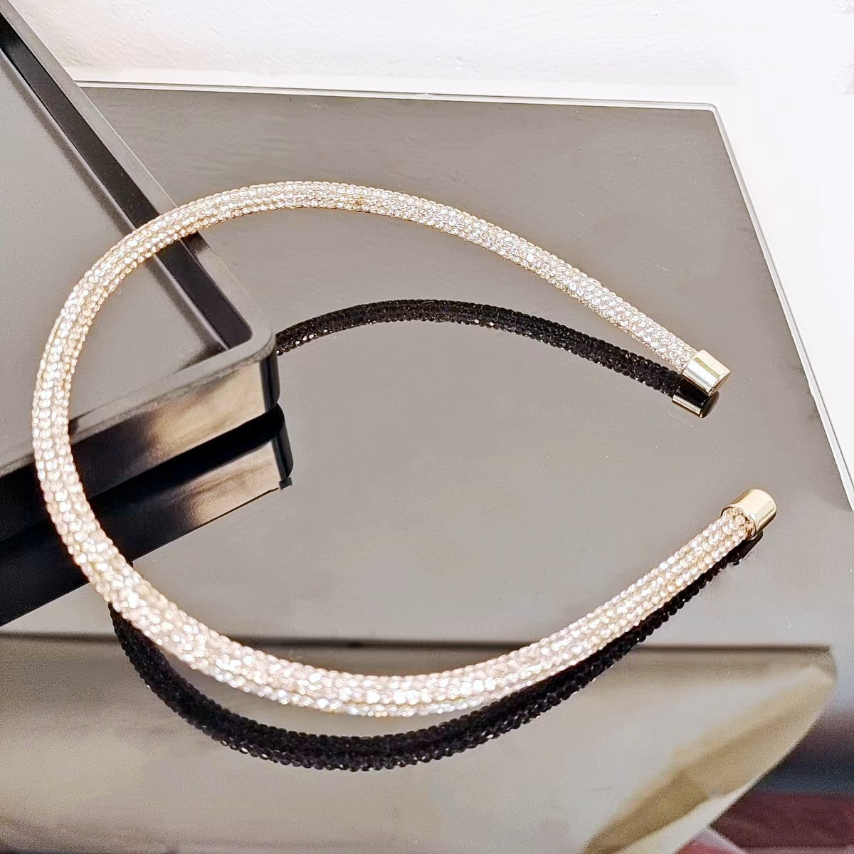 Wholesale Slim-edged Ultra-flash Rhinestone Headband