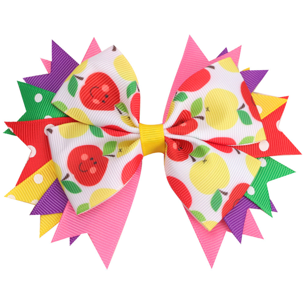 Wholesale new children' s bow hairpin back to school season