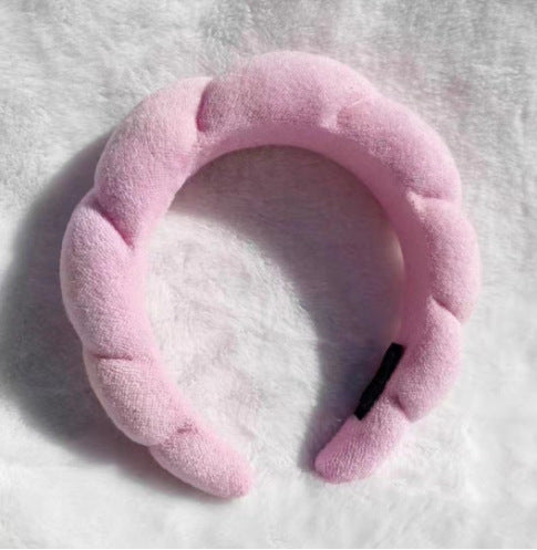 Wholesale Wholesale Fashion Face Wash Makeup Twist Sponge Hair Hoop