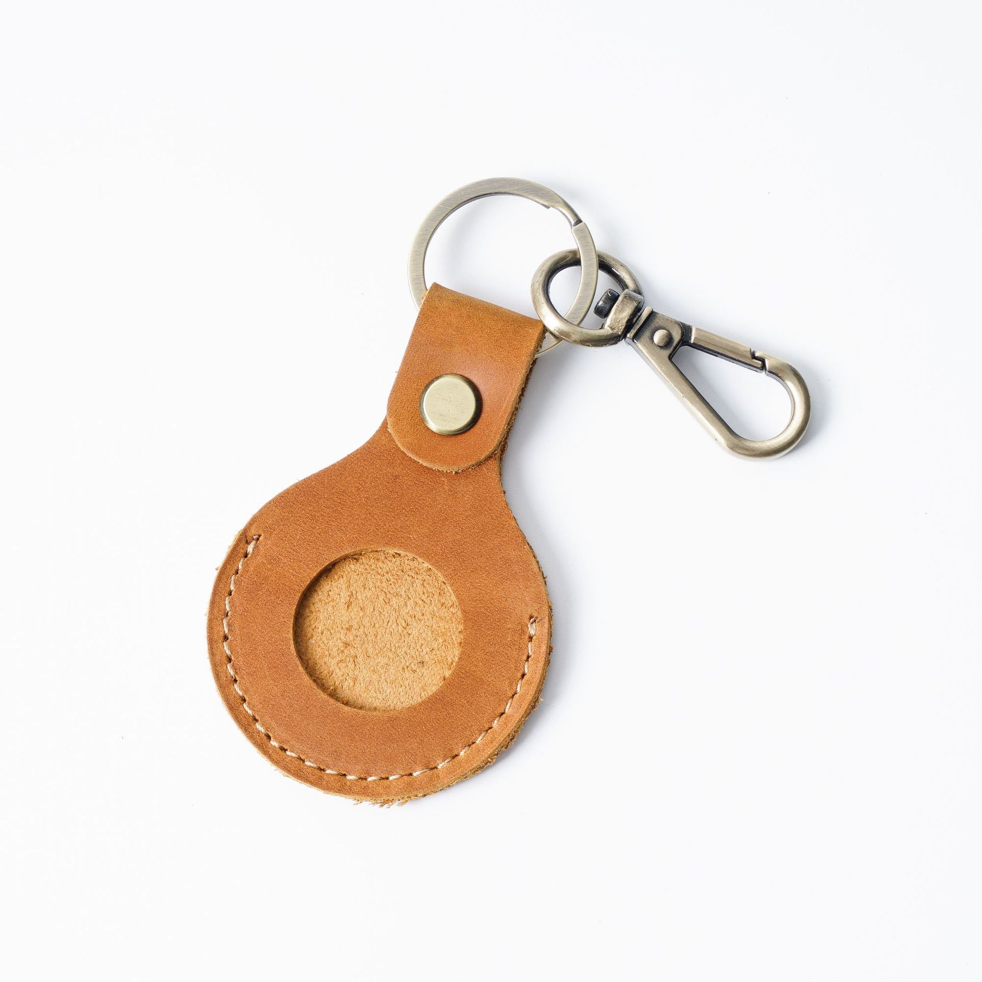 Wholesale Leather Case Luggage Location Tracker Keychain
