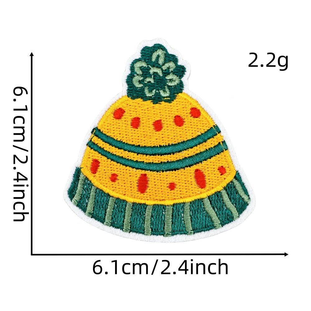 Wholesale Cartoon Autumn Harvest Embroidered Patches Pumpkin Maple Leaf Honey Pot Party Applique Decorative Craft Supply For Clothing Resale