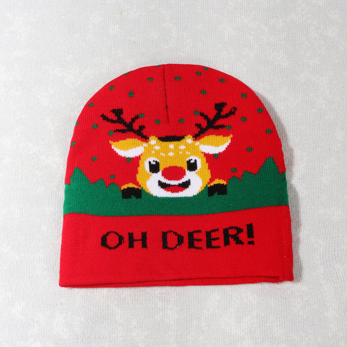 Wholesale Christmas Warm Windproof Atmosphere Knitted Hat