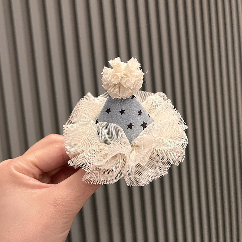 Wholesale princess birthday hat crown top clip little girl performance hair accessories