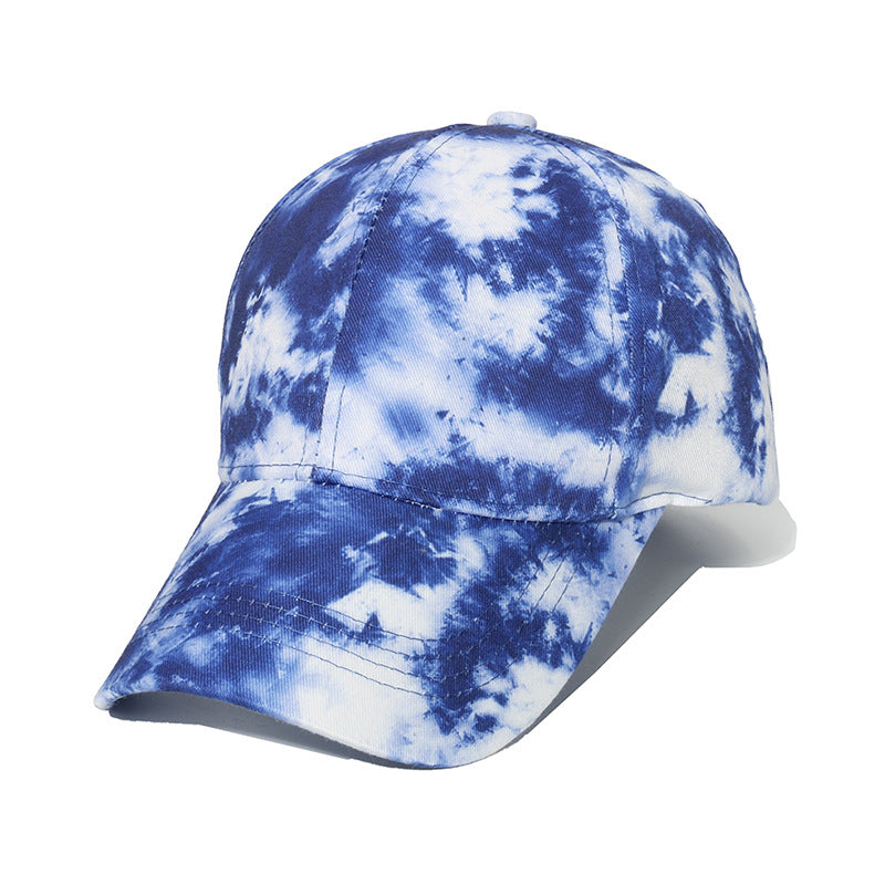 Wholesale Hip Hop Visor Tie Dye Polyester Baseball Cap