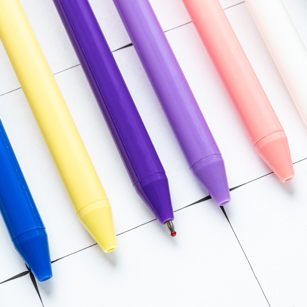 Wholesale Macaron colored press office writing pen