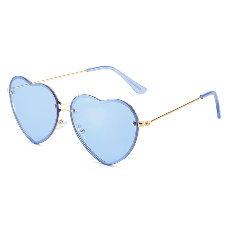 Wholesale frameless sunglasses with  love glasses in stock