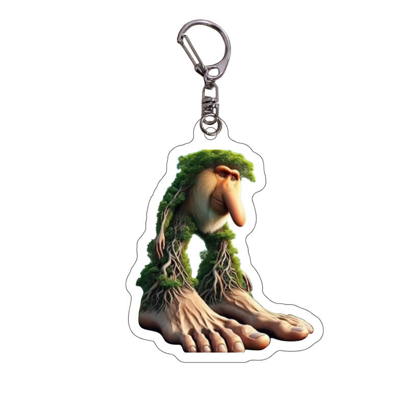 Wholesale Classic of Mountains Acrylic Keychain  Backpack Accessory