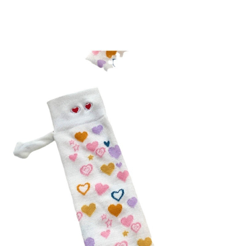 Wholesale popular couple hand socks