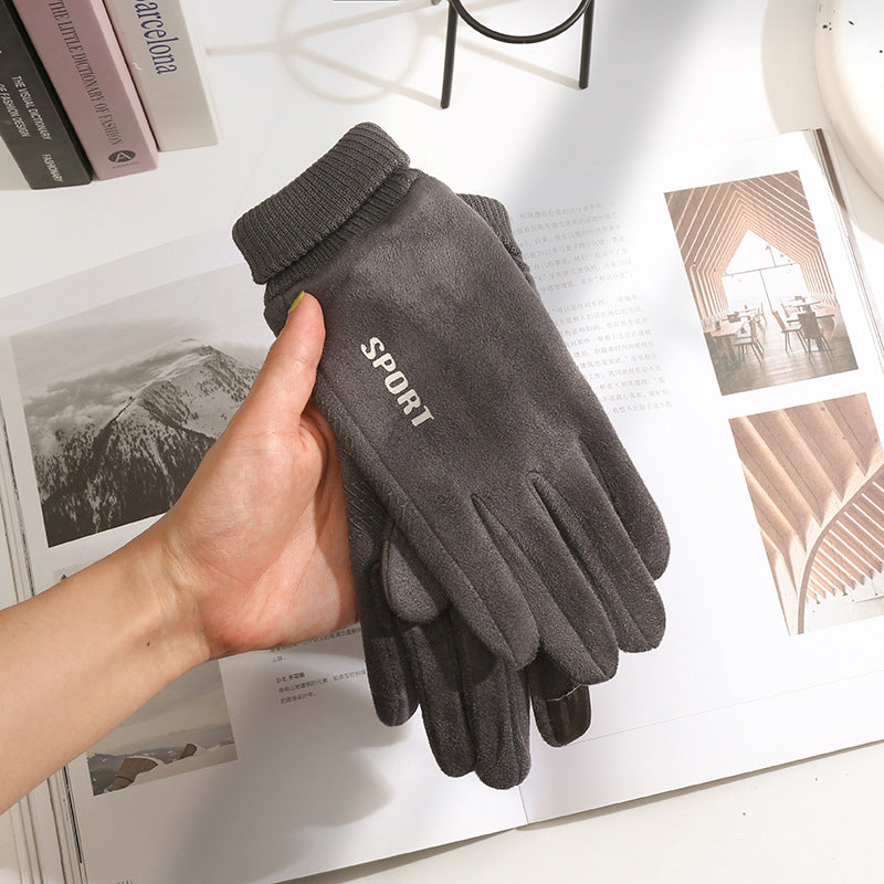Wholesale Autumn and Winter Suede Gloves