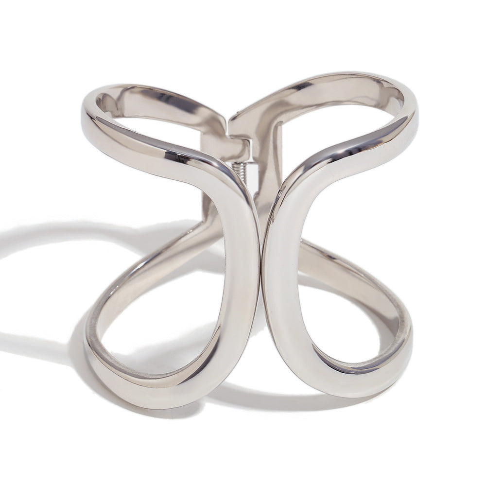 Wholesale Niche Design Sense Explosions Bracelet Stainless Steel Plated  Large Bracelet