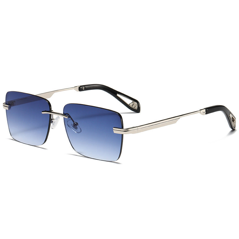 Wholesale Retro Frameless Square PC Sunglasses