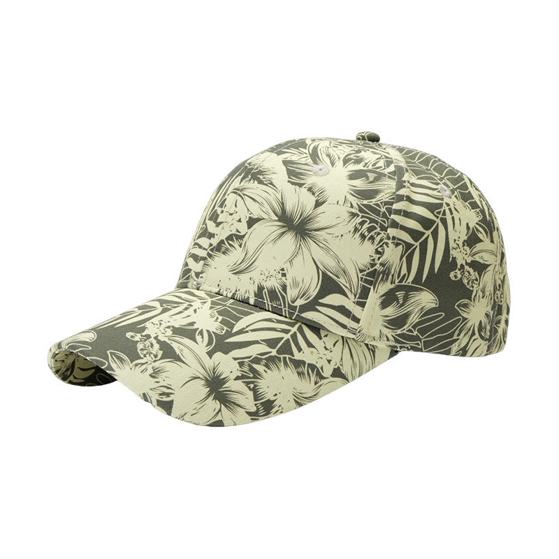 Wholesale The New Big Head Circumference Hard Top Cotton Fashion National Style Landscape Painting Cap
