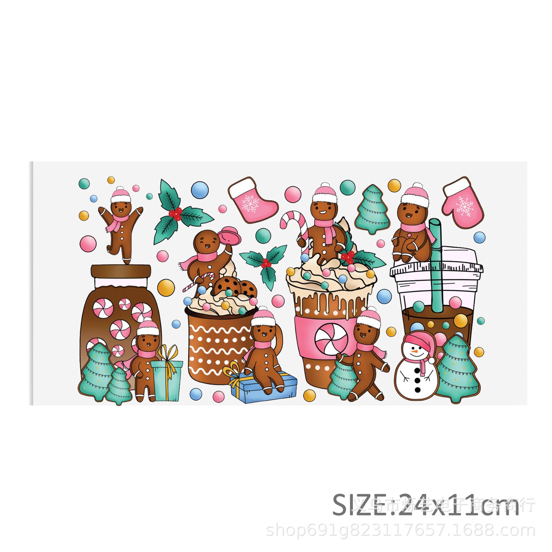 Wholesale Christmas series  Olaf  16oz Cup UV DTF Wraps