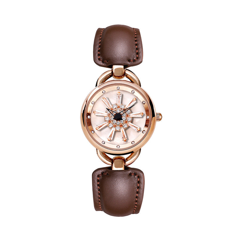 Wholesale When The Watch Is Popular, Come To Run The Snowflake Goddess Waterproof Watch