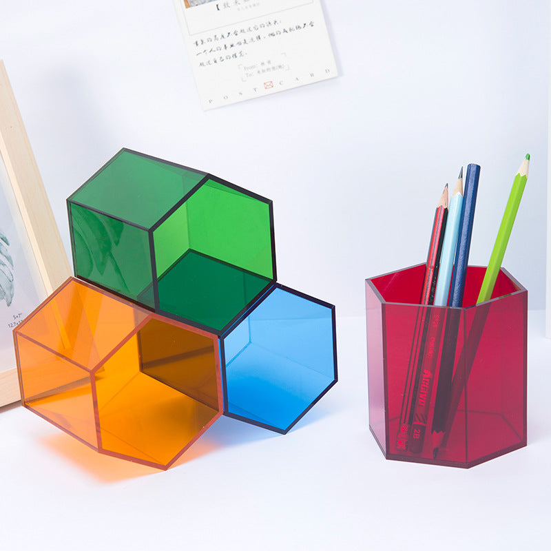 Wholesale Colorful Simple Acrylic Pen Holder  OLY Exclusive