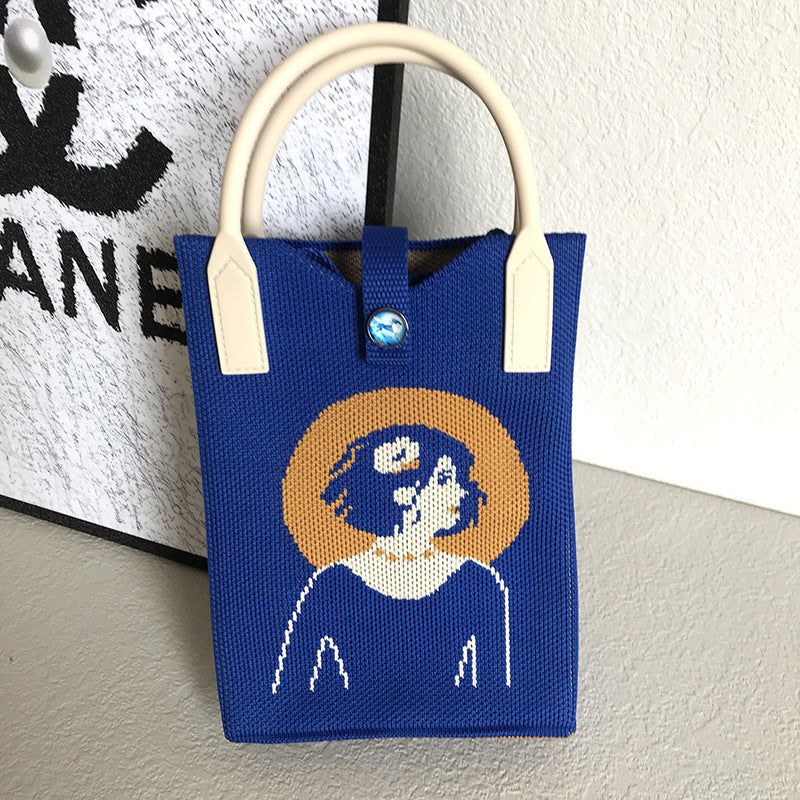 Wholesale Portable Storage Crossbody Hand-held Knitted Bag