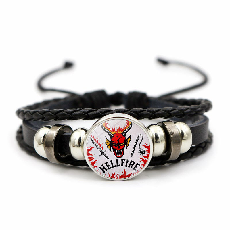 Wholesale Red Monster Time Stone Weaving Bracelet OLY Exclusive
