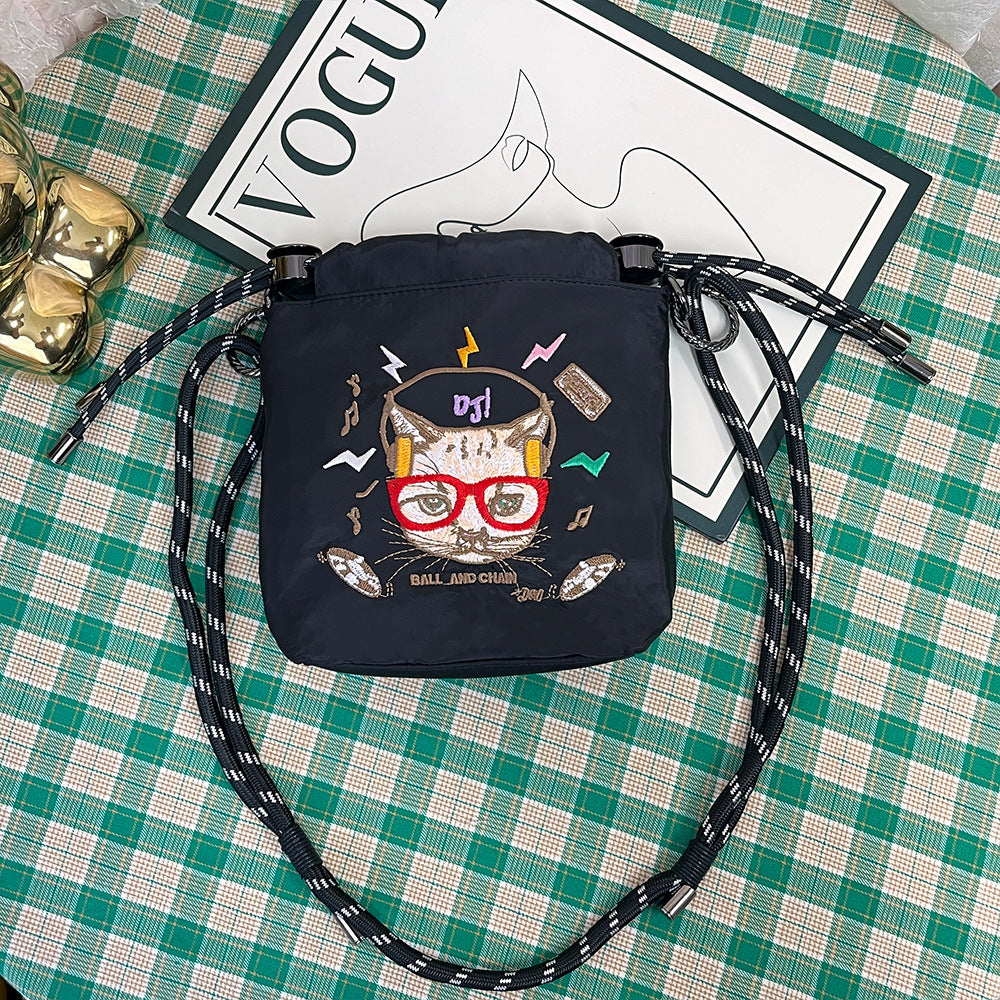 Wholesale Japanese style embroidered crossbody shoulder bag