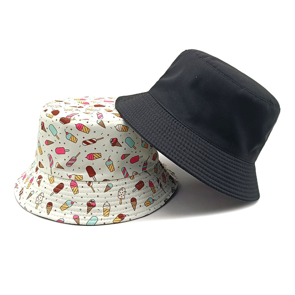 Wholesale Ice cream cake print bucket hat