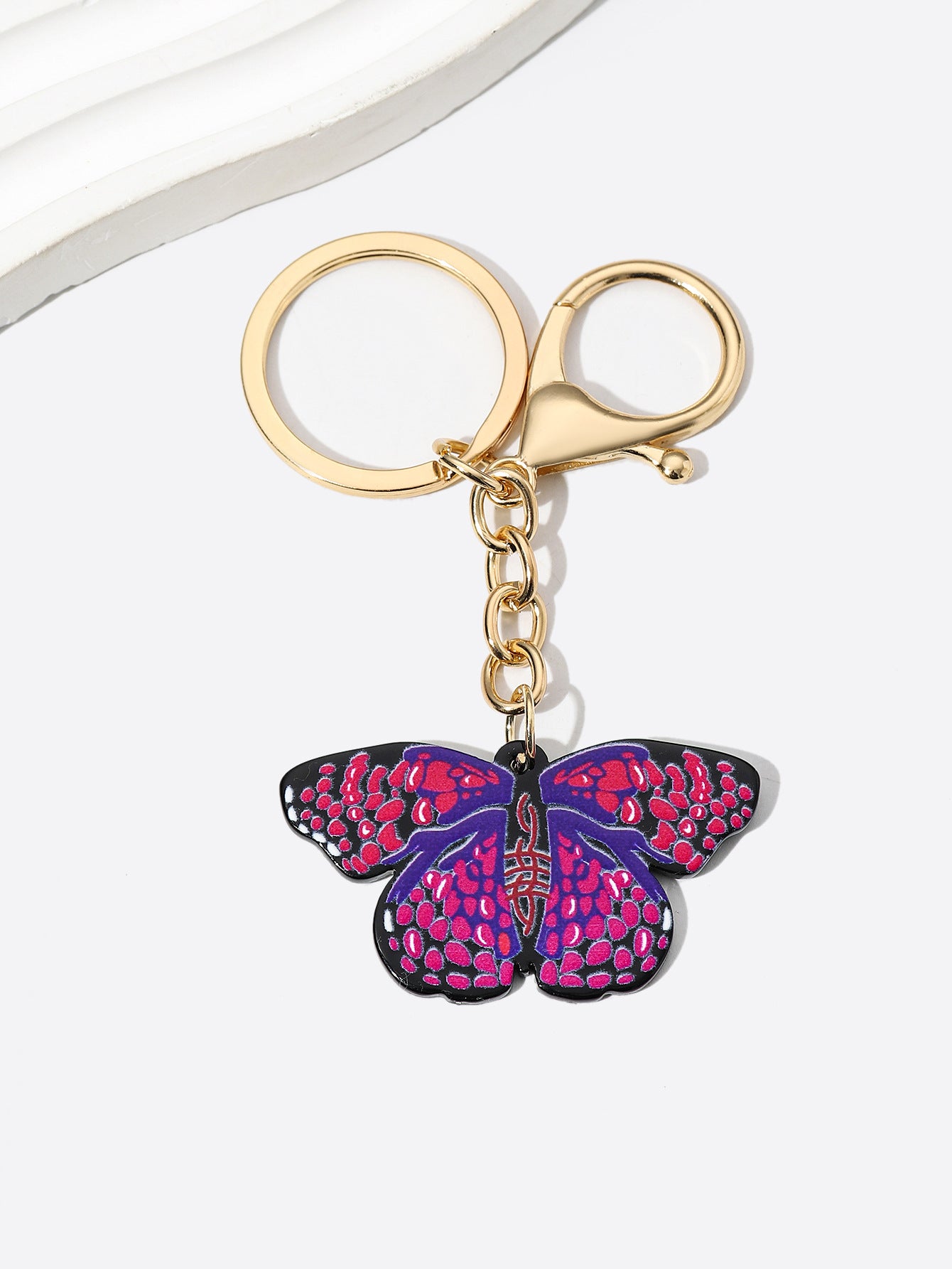 Wholesale Colorful Mixed Color Butterfly Keychain
