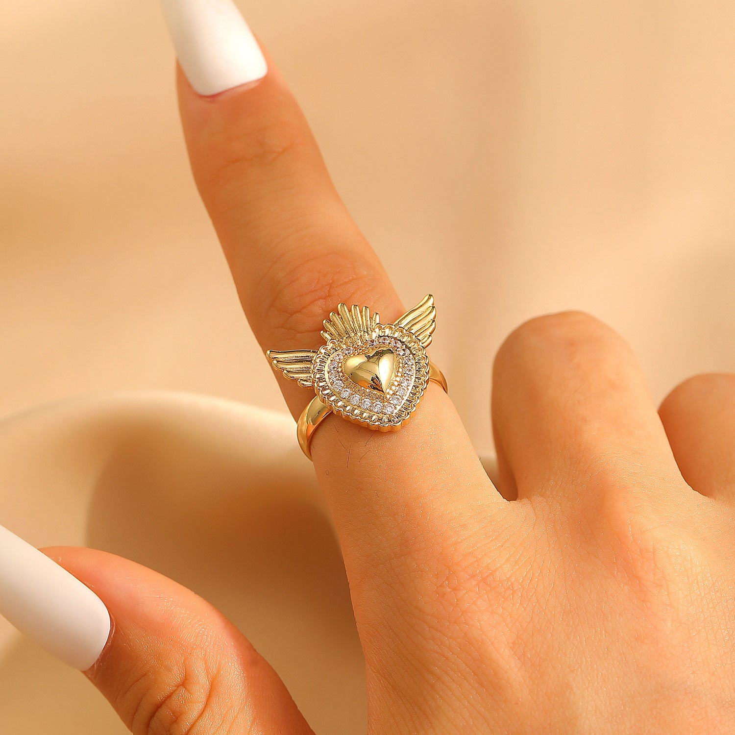 Wholesale Silver Multiple Sacred Heart Love Necklace