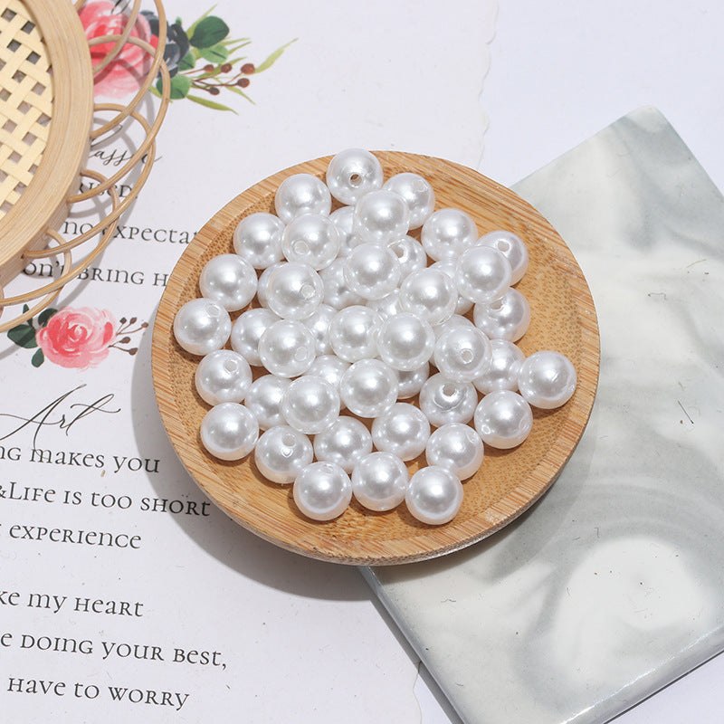 Teneral de 500 piezas IMITICIÓN Pearl Red Red Redon Beads