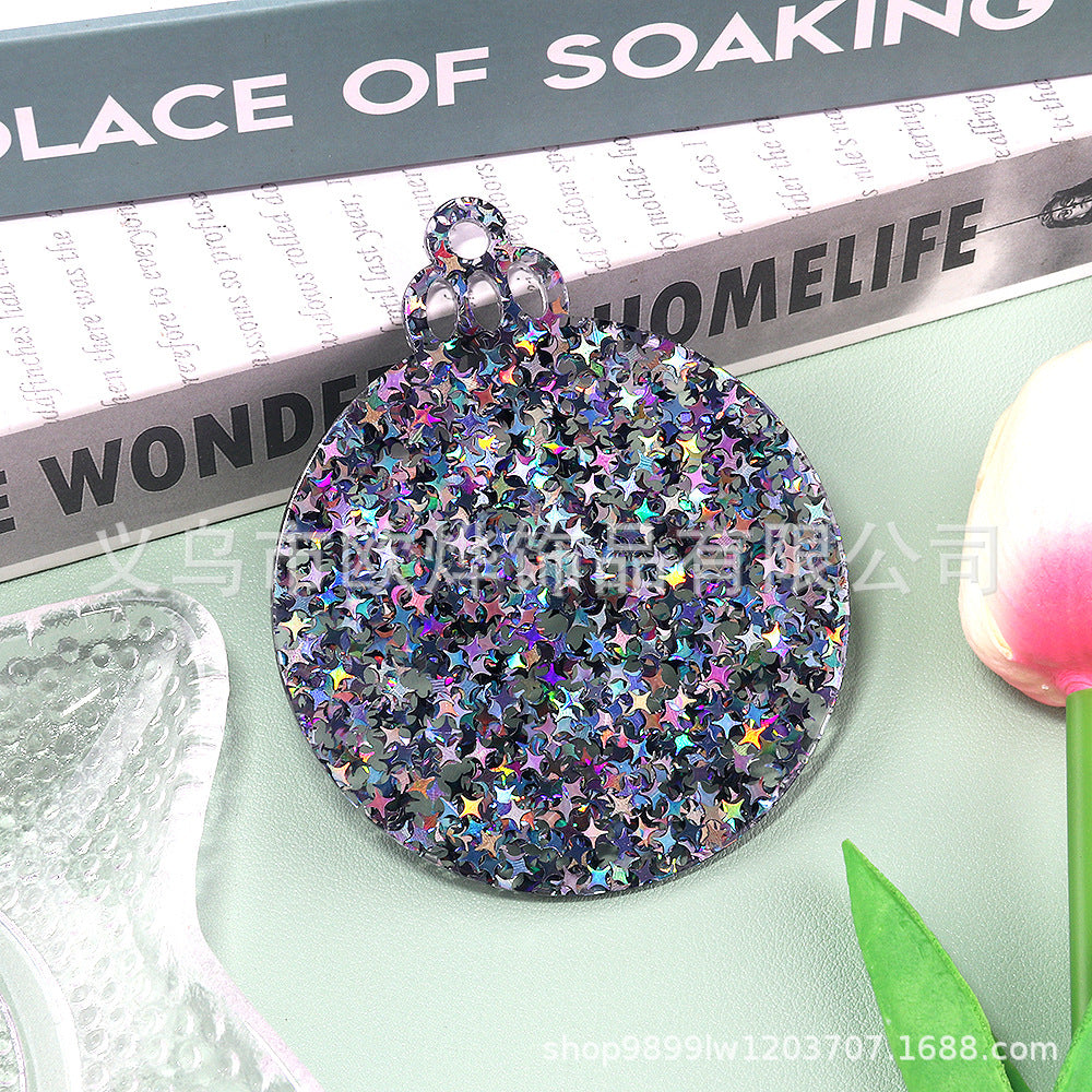 Wholesale 10pcs/ pack Acrylic Christmas Ornaments Decoration DIY Craft Christmas Tree Ornaments Patches