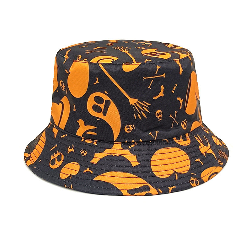 Wholesale Halloween New Pumpkin Skull Polyester Bucket Hat