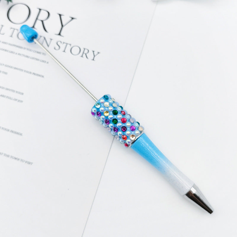 Wholesale Beadable Pens Gradient Color Candy Applied Diamond Pearl Beadable Pen