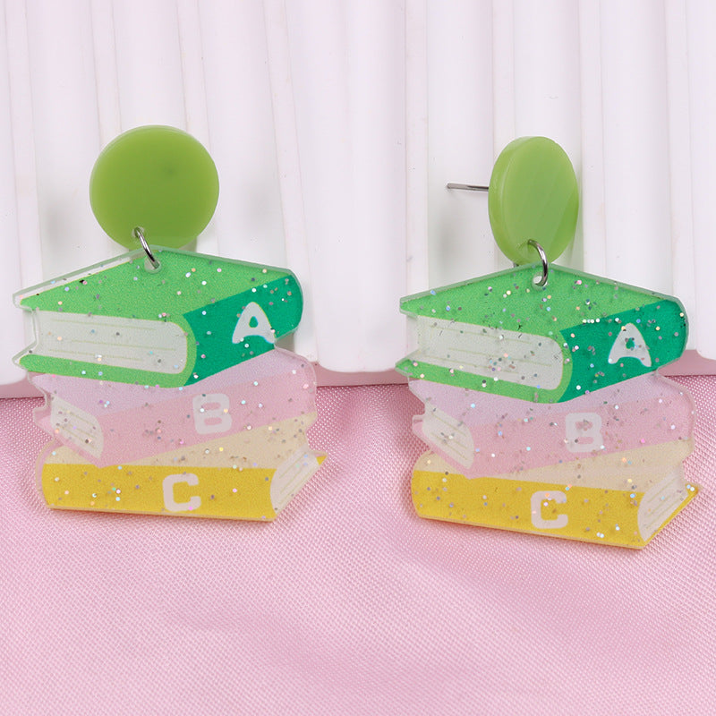 Wholesale Teachers Day Acrylic Earrings
