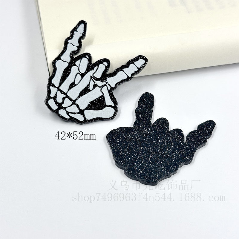 Wholesale 10pcs Acrylic Loose Powder Cartoon Handmade Diy Material Accessories