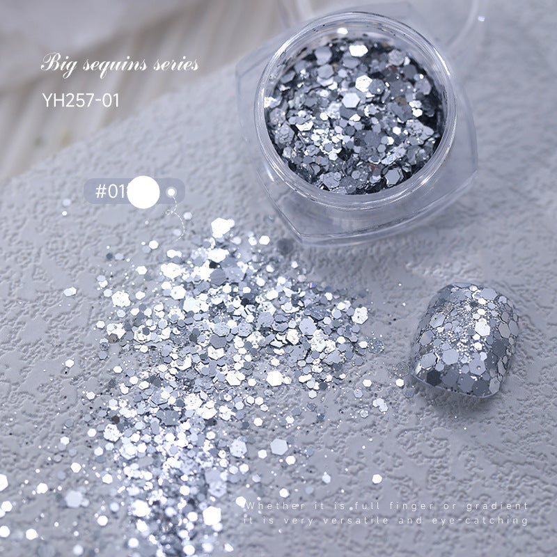 Wholesale  large bright glitter manicure nail accessories