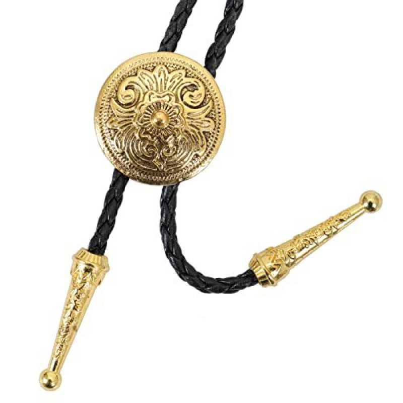 Wholesale Western cowboy long pendant sweater chain leather