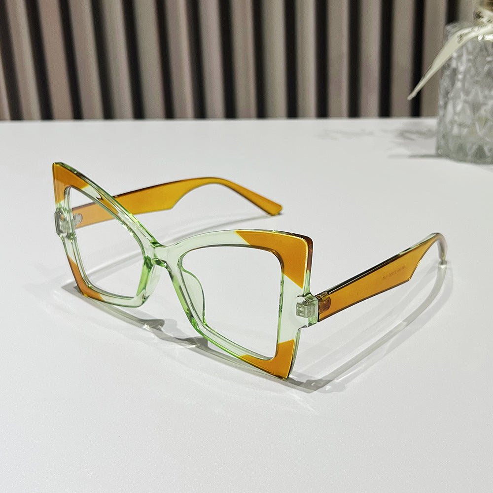 Wholesale Butterfly Cat-eye Colorful Pattern Sunglasses